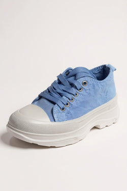 Scarpe in tela a blocchi di colore leopardo multicolore