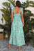 Vestito maxi in pizzo floreale in pizzo verde