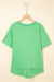 T -spalla a gocce a V Verde Verve Mint e Shorti con cownewwork