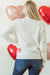 Sweater bege lantejoulo de lantejouno malha de malha