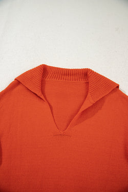Flamingo con colletto a v ribella bordo sexy elegante maglione elegante