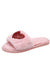 Pantuflas de felpa sin cordones en forma de corazón con lentejuelas rosas