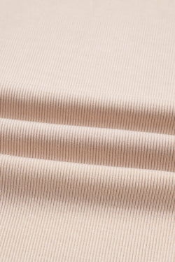 Jet Stream Solid Color Oversize Slit Sweatshirt Ribbed Leggings 2pcs Set