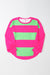 Top a strisce a strisce a strisce color blocco verde chiaro