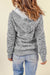 Cardigan con cappuccio con cappuccio a maniche lunghe rosse infuocate