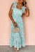 Vestito maxi in pizzo floreale in pizzo verde