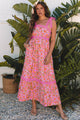 Vestito maxi in pizzo floreale in pizzo verde