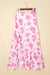 Sky Blue Boho Floral High Bruffer Maxi Skirt