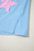 Camiseta de gran tamaño de la estrella de mezclilla de mezclilla de mezclilla aruba