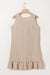 Ashleigh Blue Knot Sbope Back Ruffle Hem Mini Mini Vestido