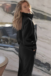 Socador de joggers y joggers de Half Zip Up Up Up Up.