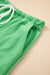 T -spalla a gocce a V Verde Verve Mint e Shorti con cownewwork