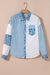 Pink Leopard Striped Western Casual Shirt