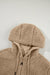 Pale Khaki Fleece zip up up cordon de casse-cordon