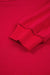 Fiery Red Varsity Striped Detail Crewneck Pullover Elastic Sweatpants 2pcs Outfit