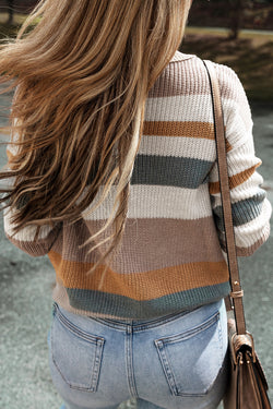 Camel Classic redond round colorblock mick suéter
