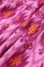Bonbon Retro Print Twisted Front Ruffled Sleeve Maxi Dress