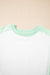 Bloque de color azul cielo Bloque de costura expuesta Camiseta Camiseta