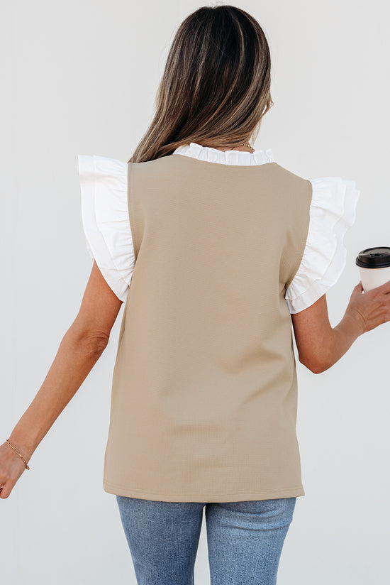 Contrasto kaki pallido V NERCO VUFFED STAFFICATO TOTTO TETTORE