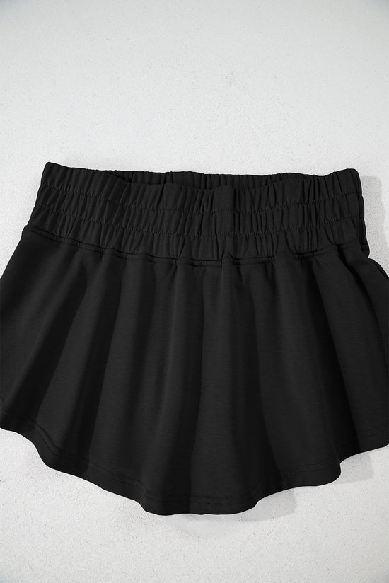 Scept di skort in vita neri da 2 pcs a 2 pezzi