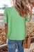 Green Floral Ric Rac Edge Solle Sleeve Botton Up Sump