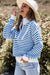 Stripe a strisce kaki con zip