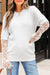 Significa per patchwork a manica in pizzo beige finto maglione fuzzy