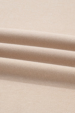 Jet Stream Solid Color Oversize Slit Sweatshirt Ribbed Leggings 2pcs Set