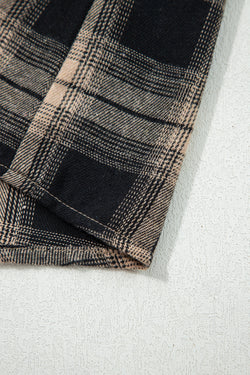 Gradé de bolsillo de doble colgla de doble colgilla a cuadros multicolores