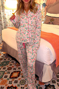 Ensemble de pyjamas de Noël floral multicolour