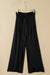 Pantalon détendu à la taille de la taille nouée nouée