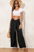 Pantalon détendu à la taille de la taille nouée nouée