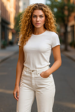 📦 Lot de 25 pantalons pour femmes — jeans mélangés, styles légers et d'été.