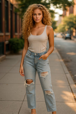 📦 Lot de 25 pantalons pour femmes — jeans mélangés, styles légers et d'été.