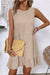 Ashleigh Blue Knot Sbope Back Ruffle Hem Mini Mini Vestido