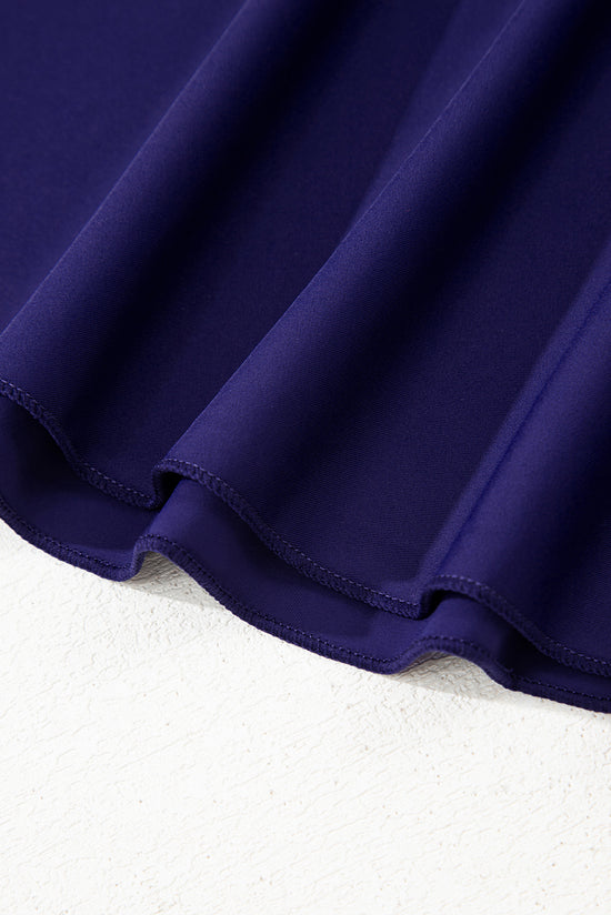 Boutes réglables en bleu marine coupé à nœuds rompus