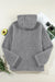 Pale Khaki Fleece zip up up cordon de casse-cordon