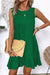 Ashleigh Blue Knot Sbope Back Ruffle Hem Mini Mini Vestido