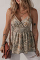 Spaghetti à spaghetti imprimé Khaki Paisley Spaghetti V