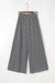 Black Bohemian Print Slit Wide Leg Smocked High Waist Pants