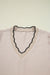 Jet Stream Contrast Scallop Trim V Neck Long Sleeve Blouse
