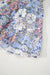 Sky Blue Floral Tiered Patchwork Spaghetti Strap Vacation Dress