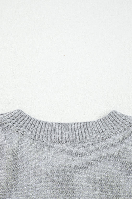 Grigio chiaro ci vediamo cowboy ricamato maglione grafico occidentale