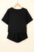 Scept di skort in vita neri da 2 pcs a 2 pezzi