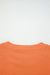 Flamingo Drop Shoulder Puff Sleeve Crop Pullover Drawstring Wide Leg Pants Set