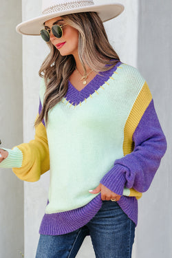 Blocco a gocce a gocce a forma di colore a V Green Stitched a V Blocco a tracolla