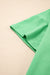 T -spalla a gocce a V Verde Verve Mint e Shorti con cownewwork