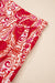 Pantaloni gambe a vita alta stampati con stampato rosso paisley