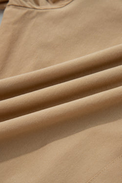 Pantalones de carga de carga de cintura alta en camello