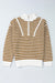 Stripe a strisce kaki con zip